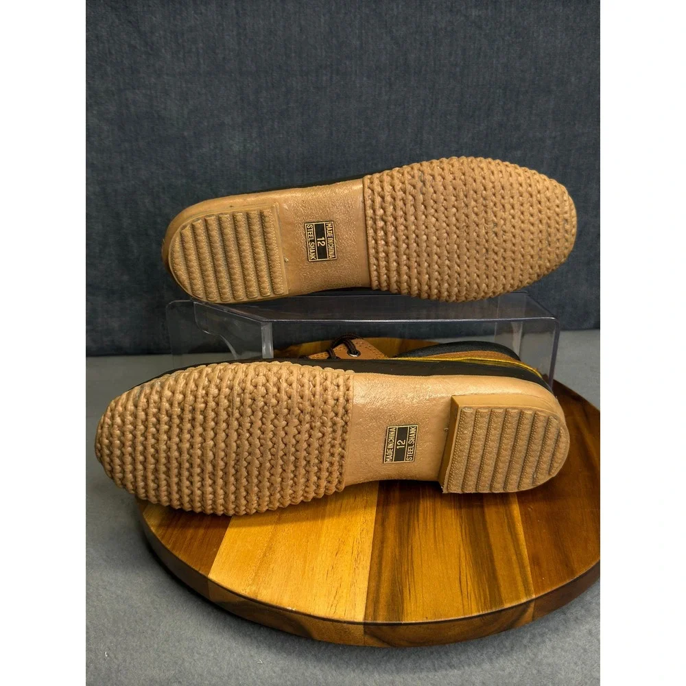 Igloo Thermo-Vie Insulated Duck Shoes Mens Size 12 Brown Black Waterproof